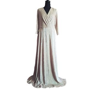 BHLDN Rose Gold Shimmering Mother Of The Bride Bridesmaid Dress L